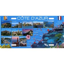 Plaque de rue cote d'azur