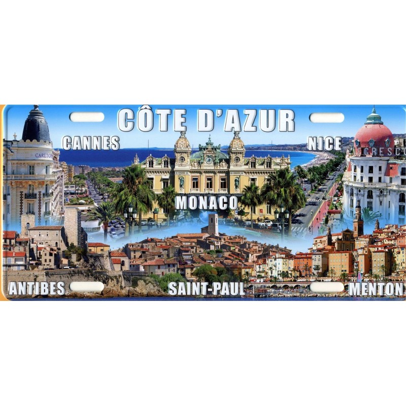 Plaque de rue cote d'azur Nice,Cannes,Antibes