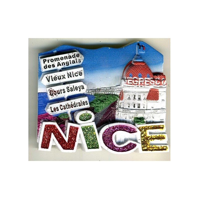 Magnet résine Nice multicouleur Magnet résine Nice multicouleur