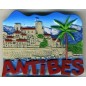 Magnet résine Antibes lettres rouges Magnet résine Antibes lettres rouges