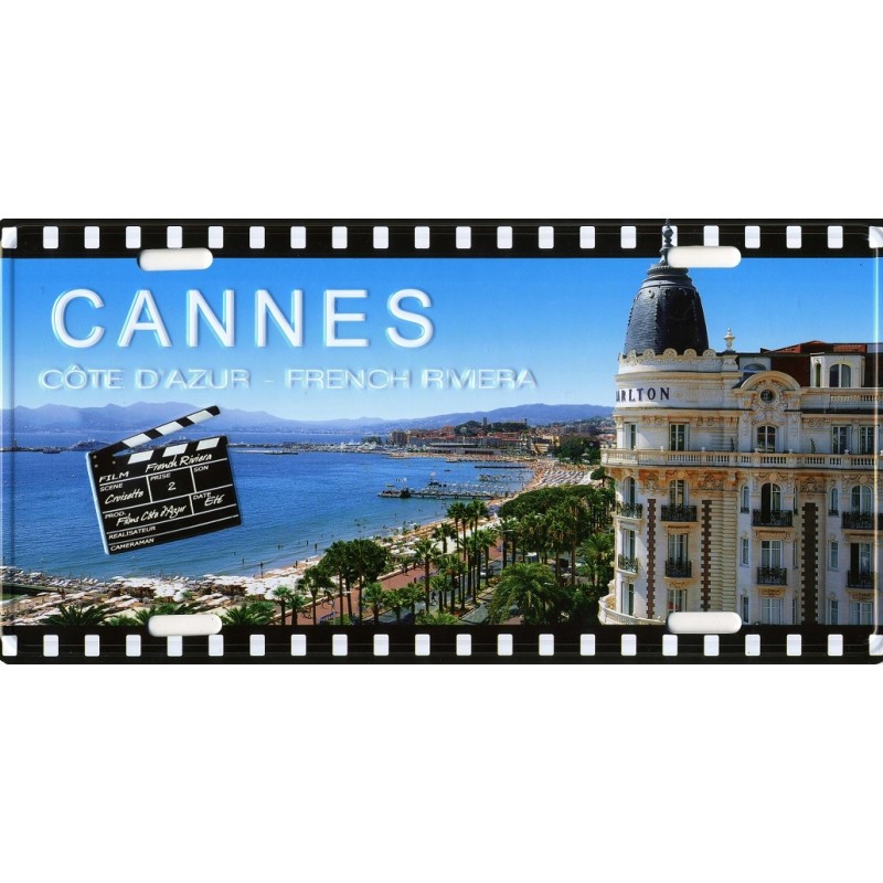 Plaque de rue Cannes et le carlton Plaque de rue Cannes et le carlton