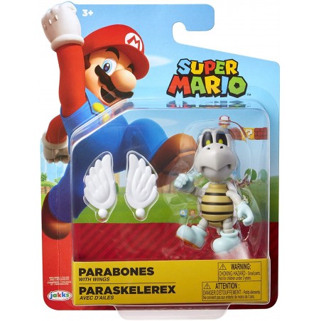 Super Mario Figurine d'action de 10,2 cm Parabones de Collection avec Ailes