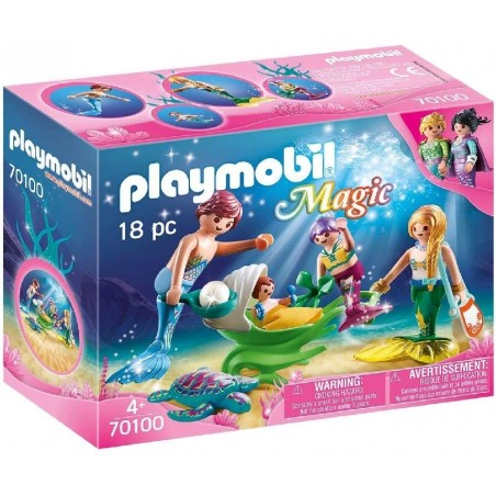 PLAYMOBIL famille des sirènes 70100