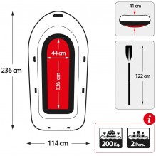 INTEX Set bateau gonflable Challenger 2
