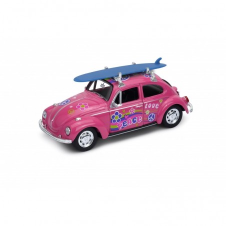 Voiture Coccinelle Volkswagen Rose