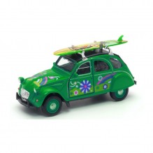 Voiture miniature 4L surf bleu 1/40