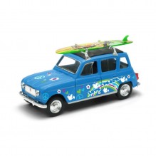 Voiture miniature 4L surf bleu 1/40