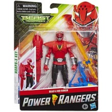 Power Rangers Beast Morphers - Figurine Ranger Rouge Beast-X - 15 cm