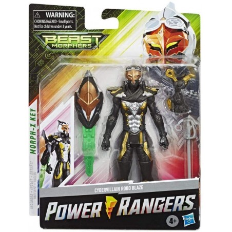 Power Rangers Beast Morphers – Figurine Cybervillain Robo Blaze - 15 cm