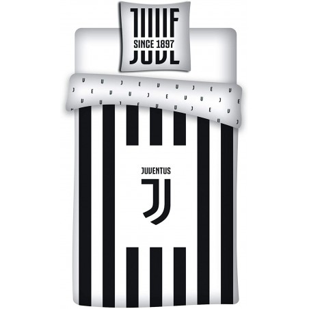 Juventus Football - Parure de lit - Housse de Couette 140 x 200 cm Taie 63 x 63 cm