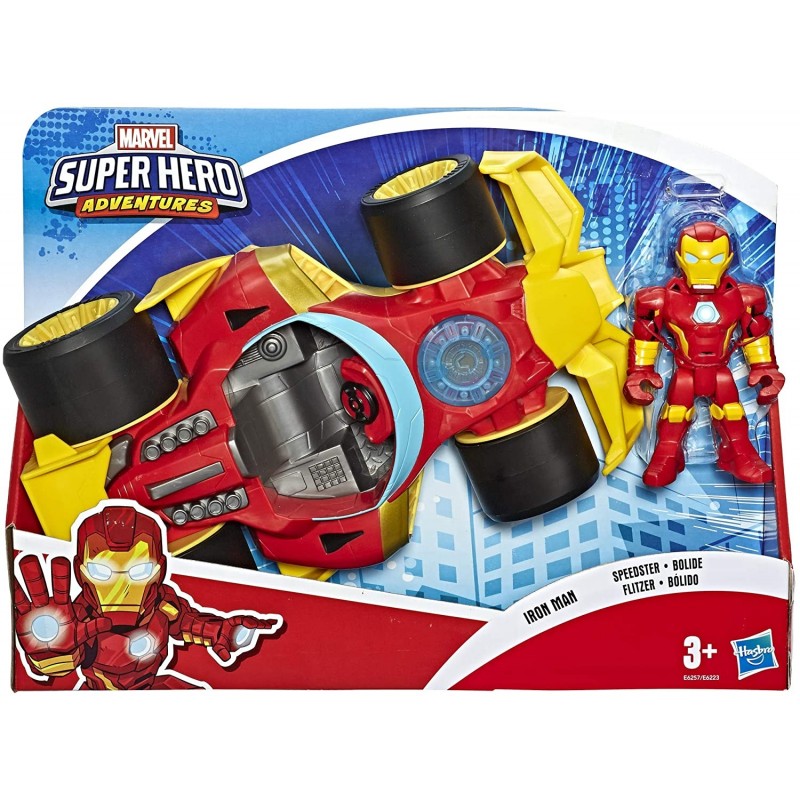 Voiture Iron Man et figurine 12,5 cm