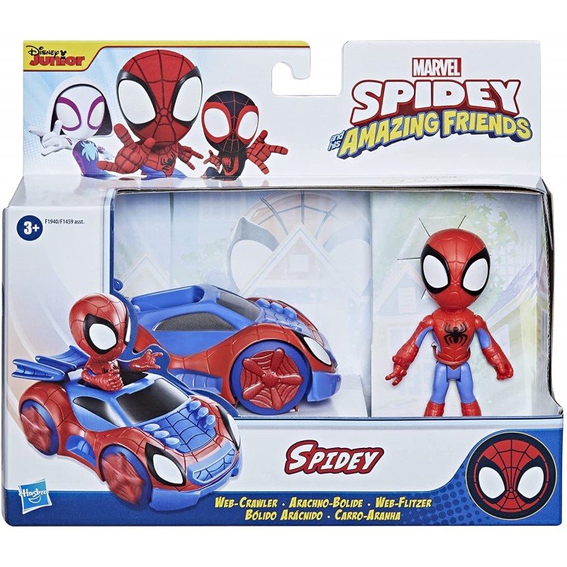 Marvel Spidey et Son Amazing Amis - Spidey Action Figurine Et Web-Crawler