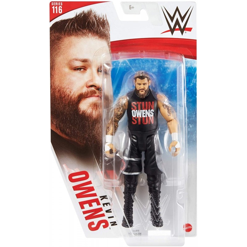 WWE figurine articulée de catch, Kevin Owens en tenue de combat