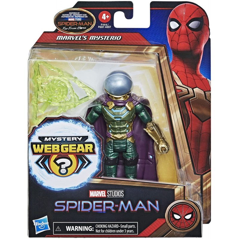 Figurine Marvel's Mysterio de 15 cm avec 1 armure Mystery Web Gear et 1 accessoire Figurine Marvel's Mysterio de 15 cm avec 1 armure Mystery Web Gear et 1 accessoire