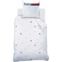 Housse de couette Paris Saint Germain Blanche