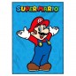 Plaid polaire Mario Bros BLEU