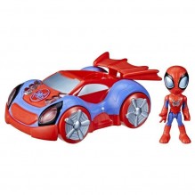 SPIDEY ARACHNO BOLIDE LUMINEUX + FIGURINE SPIDERMAN