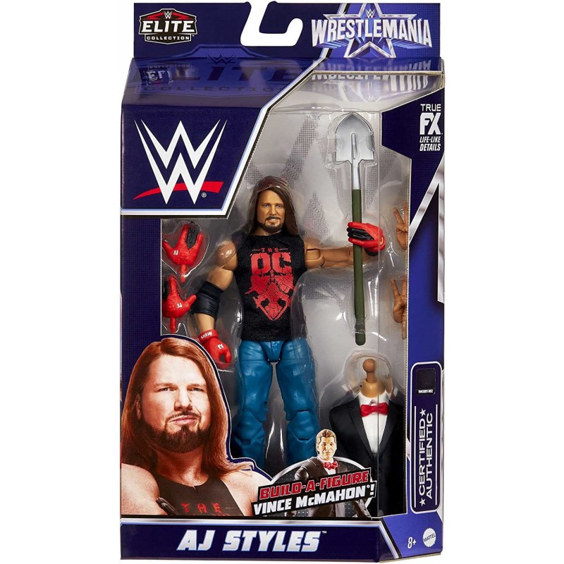 Figurine articulée de catch AJ Styles en tenue de combat