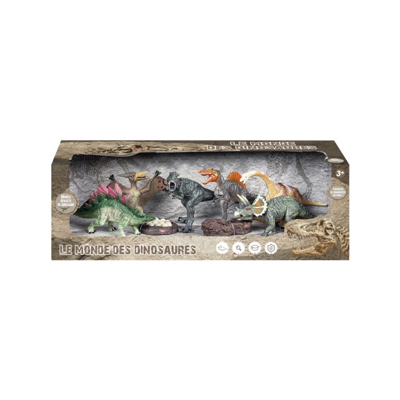 Coffret boite de 6 dinosaures Coffret boite de 6 dinosaures