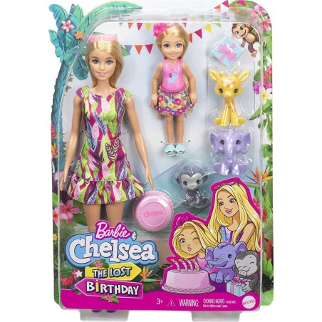 Barbie Famille l'Anniversaire Perdu de Chelsea coffret avec mini-poupée