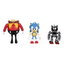 Coffret 3 figurines Sonic The Hedgehog 30Th Anniversary pack 3 figures 10cm