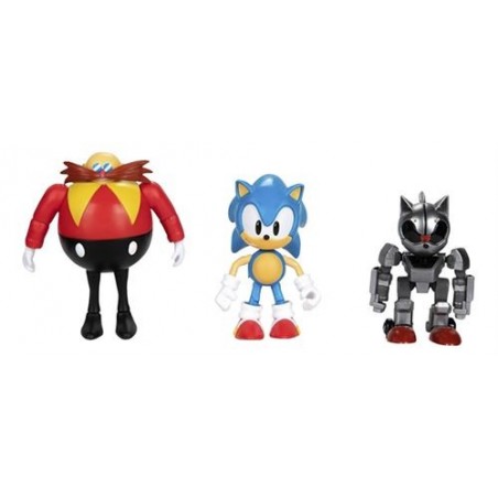 Coffret 3 figurines Sonic The Hedgehog 30Th Anniversary pack 3 figures 10cm