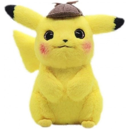 Peluche Pikachu détective 30 cm
