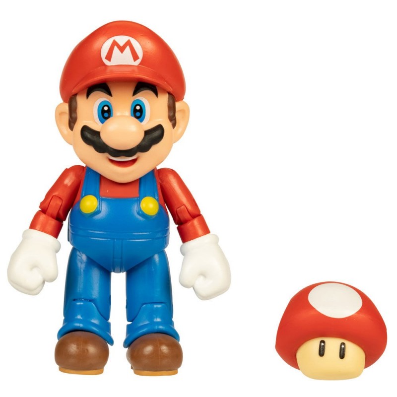 Figurine Mario bros Mario avec super champignon