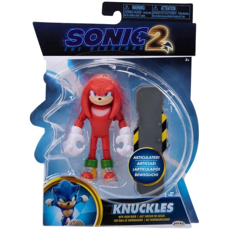 Figurine Sonic articulée Knuckles avec surf Figurine Sonic articulée Knuckles avec surf