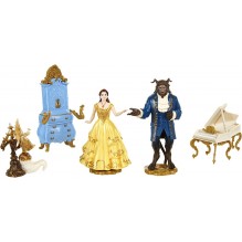 Set de figurine de collection du film La Belle et la Bête