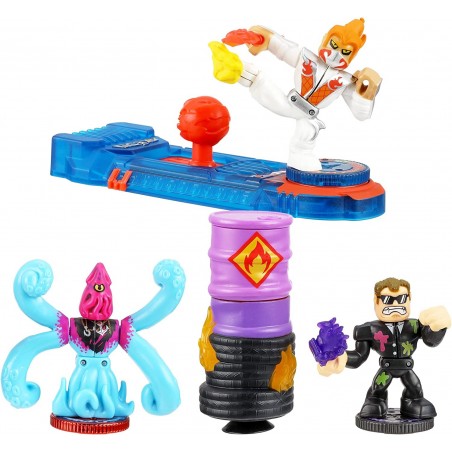 Akedo Légendes Powerstorm Coffret de démarrage : Attaque Coup de Pied légendaire 3 Figurines Miniatures de Combattants