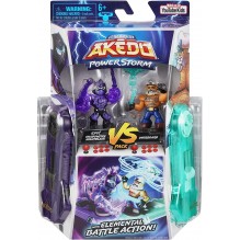 Akedo-Légendes Powerstorm Coffret Duel 2 Figurines Miniatures et 2 manettes de Combat Prêt  À l'attaque  Split Strike