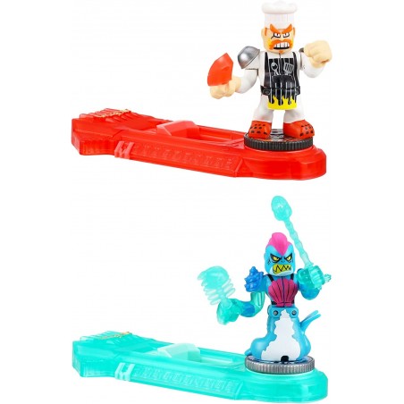 Akedo- Légendes Powerstorm Coffret Duel 2 Figurines Miniatures 2 manettes de Combat  Split Strike