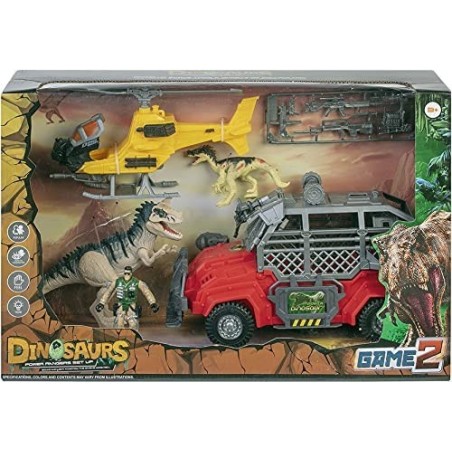 Coffret dinosaures avec accessoires