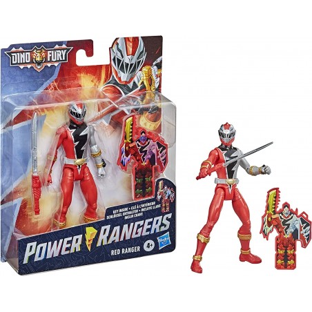 Power Rangers Dino Fury Red Ranger Figurine articulée