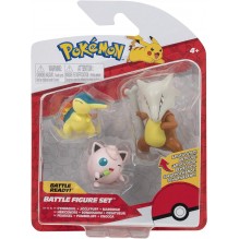 Pokemon coffret de 3 Figurines battle héricendre,rondoudou et ossatueur