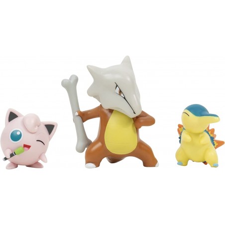 Pokemon coffret de 3 Figurines battle héricendre,rondoudou et ossatueur