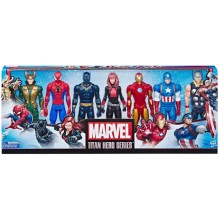Marvel Pack de 7 Figurines,Captain America, Black Panther, Black Widow, Loki, Thor, Iron Man et Spider-Man