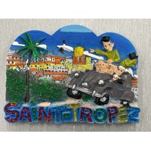 Magnet résine Saint-Tropez le gendarme