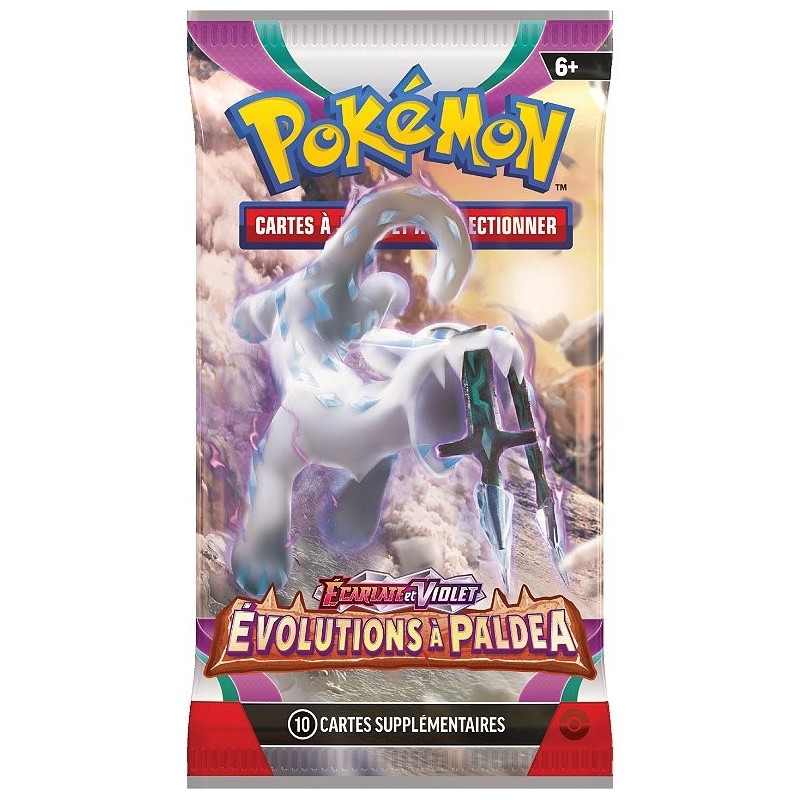 Booster SV02 Pokémon Écarlate et Violet Evolution a Paldea(Modèle aléatoire)
