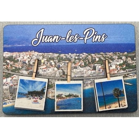 Magnet Juan les pins en bois photos