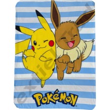 Plaid polaire Pokemon Pikachu et Eevee