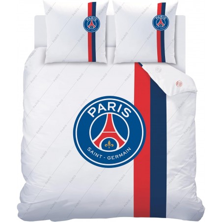 Paris Saint Germain Housse de couette 2 places Retro White