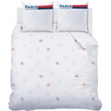 Paris Saint Germain Housse de couette 2 places Retro White