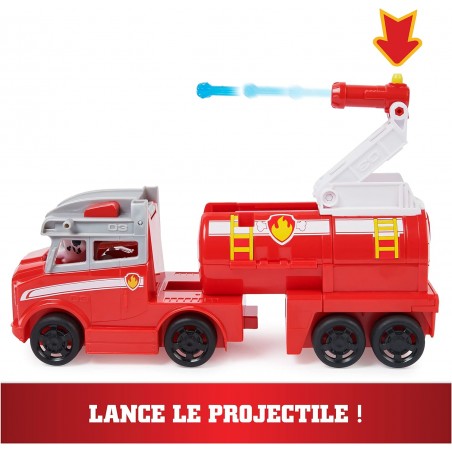 Pat Patrouille Camion + Figurine Marcus Véhicule 22 Cm - Lance-Projectile -