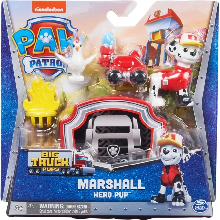 Patrouille Figurine d action Big Truck Pups Marshall avec Drone de Sauvetage a Clipser