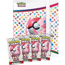 Coffret Pokémon EV03.5 : Portfolio + 4 Boosters POKEMON collection 151