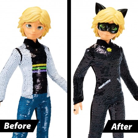 Miraculous Ladybug - Poupée à sequin - Adrien