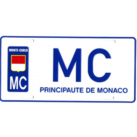 Plaque de rue principauté de Monaco