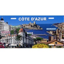 Plaque de rue cote d'azur